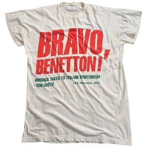 Vintage United Colors Of Benetton "America Takes To Italian Sportswear" XL